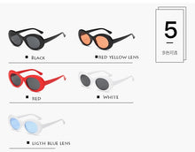 Load image into Gallery viewer, 2022 goggle Kurt Cobain glasses oval sunglasses ladies trendy  hot Vintage retro sunglasses Women's white black eyewear UV