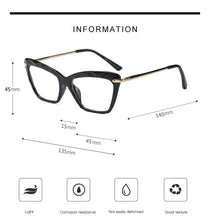 Load image into Gallery viewer, Women Metal Legs Brand Designer Eyeglasses Optical Acetate Rim Spectacles for Women Eyewear Glasses Frame Fashion Styles