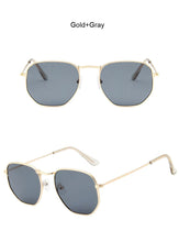 Load image into Gallery viewer, Small Polygonal Metal Sunglasses Women Brand Designer Vintage Sun Glasses Female Oval Retro Eyewear UV400
