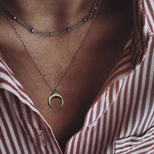 Load image into Gallery viewer, 26 Styles Bohemian Multi layer Pendant Necklaces For Women Fashion Golden Geometric Charm Chains Necklace Jewelry