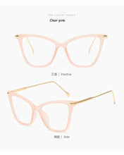 Load image into Gallery viewer, Cat Eye Glasses Clear Frame Women Transparent Myopia Optical Glasses Frame Cat Eyeglasses Frames female Spectacle