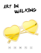 Load image into Gallery viewer, Love Heart Sunglasses Women 2022 Fashion cute sexy retro Cat Eye Vintage cheap Sun Glasses red purple tea UV400 Lens female