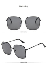 Load image into Gallery viewer, Oversized Shades Women Sunglasses Black Fashion Square Big Frame Sunglasses Female Vintage Retro Glasses Unisex Oculos Feminino