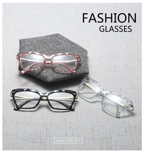 Women Fashion Diamond style frame Square Glasses Frames Optical Computer Glasses