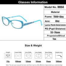 Load image into Gallery viewer, Gmei Optical Women Oval Ultralight TR90 &amp; Alloy Full Rim Optical Glasses Frames For Myopia and Presbyopia Spectacles M064