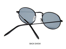 Load image into Gallery viewer, Retro Round Pink Sunglasses Women Brand Designer Sun Glasses For Women Alloy Mirror Female Oculos De Sol Brown