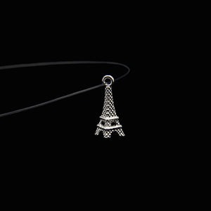 Female Transparent Fishing Line Necklace Silver Color Invisible Chain Women Rhinestone Choker Necklace Collier Femme