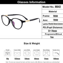 Load image into Gallery viewer, Gmei Optical Oval Ultralight TR90 Eyewear Full Rim Women Optical Glasses Frames For Women Myopia Presbyopia Spectacles M042