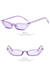 Carica l'immagine nel visualizzatore di Gallery, Small Cat Eye Sunglasses Tint Candy Colorful Female Eyewear Sun Glasses Fashion Lunettes Gafas De Sol UV400