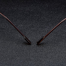 Load image into Gallery viewer, Gmei Optical Stylish Ultra-light Brown Titanium Alloy Women&#39;s Rimless Glasses Frame With Gradient BrownTint Plano Lenses T80899