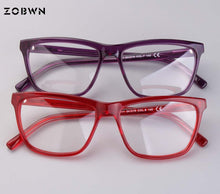 Load image into Gallery viewer, Brand designer eyeglasses women for myopia presbyopia glasses female oculos de grau feminino red pruple square computer