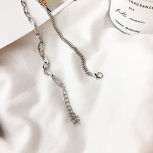 Load image into Gallery viewer, Girl Gift Metal Silver Color Cross Pendants Necklace For Women Men  Jewelry Geometric Rectangle Clavicle Chain Necklace
