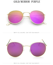 Load image into Gallery viewer, 2022 Retro Round Sunglasses Women Brand Designer Sun Glasses For Women Alloy Mirror Sunglasses female oculos de sol