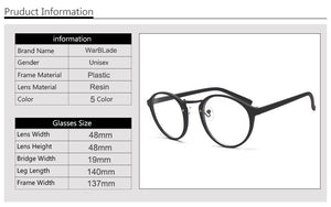 Optical Glasses Frame Glasses With Clear Glass Men Women Brand Round Clear Transparent Women's Glasses Frames