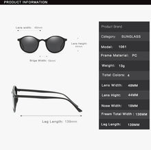 Carica l'immagine nel visualizzatore di Gallery, 2022 Women Polarized Round Sunglasses Retro Vintage UV400 Driving Steampunk Eyewear Male Small Sun Glasses Gafas Ciclismo