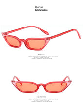 Load image into Gallery viewer, 2022 New Women Cateye Vintage Red Sunglasses Brand Designer Retro Points Sun Glasses superstar Female Lady Eyeglass Cat Eye