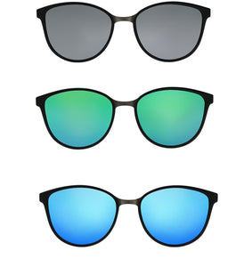 clip on Cat Eye Eyewear Frames Women frame  3in1 memory core inside Polarized Magnet Clip sunglasses  women magnet frame Myopia