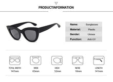 Load image into Gallery viewer, New Retro Fashion Sunglasses Women Brand Designer Vintage Cat Eye Black Sun Glasses Female Lady UV400 Oculos