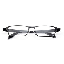 Carica l&#39;immagine nel visualizzatore di Gallery, Gmei Optical Men Titanium Alloy Eyeglasses Frame for Men Eyewear Flexible Temples Legs IP Electroplating Alloy Spectacles Y812