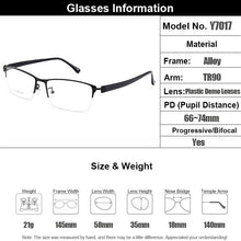 Carica l&#39;immagine nel visualizzatore di Gallery, Gmei Optical Men Titanium Alloy Eyeglasses Frames for Men Eyewear Flexible Temples Legs IP Electroplating Alloy Spectacles Y7017