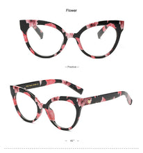 Carica l&#39;immagine nel visualizzatore di Gallery, Woman Optical Eyeglasses Metal Legs and Acetate Rim Spectacles for Women Prescription Eyewear Glasses Frame Cat-Eye Style