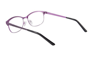 Occhiali da vista di marca di moda Montature metalliche da donna mezzo bordo placcato montature per occhiali da vista oculos de grau femininos SR8003