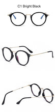 Load image into Gallery viewer, blue light glasses frame computer glasses spectacles round transparent female women&#39;s eyeglasses frame  Optical frames clear
