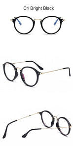 blue light glasses frame computer glasses spectacles round transparent female women's eyeglasses frame  Optical frames clear