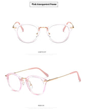 Load image into Gallery viewer, Women Anti Blue Glasses Frame Men Eyeglasses Frame Vintage Round Clear Lens Glasses Optical Spectacle Frame
