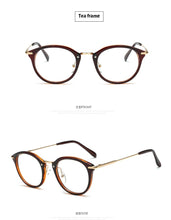 Load image into Gallery viewer, Women Anti Blue Glasses Frame Men Eyeglasses Frame Vintage Round Clear Lens Glasses Optical Spectacle Frame