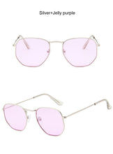 Load image into Gallery viewer, Small Polygonal Metal Sunglasses Women Brand Designer Vintage Sun Glasses Female Oval Retro Eyewear UV400