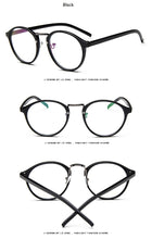 Carica l&#39;immagine nel visualizzatore di Gallery, Transparent round glasses clear frame Women Spectacle myopia glasses  Men EyeGlasses Frame nerd optical frames clear