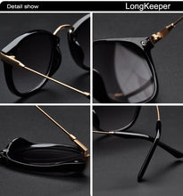 Load image into Gallery viewer, LongKeeper Finished Myopia Glasses Black Frame Metal Goggles Lens Sighted Prescription Sunglasses -1 -1.5 -2 -2.5 -3 -3.5 -4