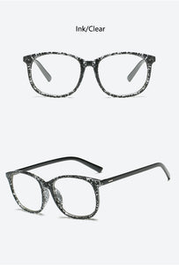 Retro Glasses Transparent Square Optical EyeGlasses Frames Women Brand Designer Clear Fashion Fake Glasses Large Frames Eyewear