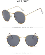 Load image into Gallery viewer, 2022 Retro Round Sunglasses Women Brand Designer Sun Glasses For Women Alloy Mirror Sunglasses female oculos de sol