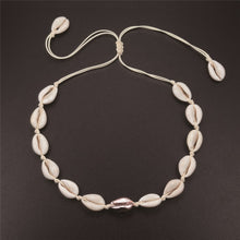 Load image into Gallery viewer, New Boho Shells Neckalce Women Summer Beach Conch Shell Choker Black White Rope Collar Chain Natural Seashell Necklaces Jewelry