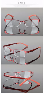 Reven Jate Half Rimless Eyeglasses Frame Optical Prescription Semi-Rim Glasses Frame For Women's Eyewear Female Armacao Oculos