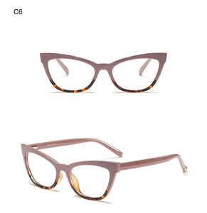 Ralferty Cat Eye Glasses Women Retro Transparent Clear Myopia Optic Frame Eyeglasses  Eyewear spectacle oculo de grau F95175