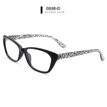 Carica l&#39;immagine nel visualizzatore di Gallery, Gmei Optical Women&#39;s Trendy Ultralight TR90 Full Rim Optical Eyeglasses Frames With Print Design Girl&#39;s Pretty Frame M1550