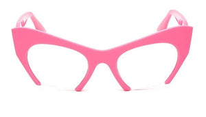 Retro Half Frame Cat Eye Glasses Frames Women Optical Fashion Eyewear Computer Glasses