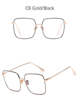 Carica l'immagine nel visualizzatore di Gallery, Spectacles Square Transparent Glasses Women Vintage Round Computer Anti blue Eyeglasses Ladies Fashion Retro Clear
