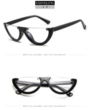 Load image into Gallery viewer, Fashion Cat Eye Style Half Rimless Frame Sunglasses Women Brand Design Gradient Sun Glasses Oculos De Sol