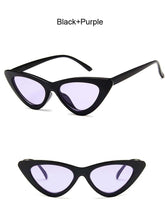 Load image into Gallery viewer, New Retro Fashion Sunglasses Women Brand Designer Vintage Cat Eye Black White Sun Glasses Female Lady UV400 Oculos