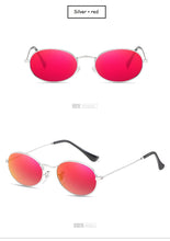 Load image into Gallery viewer, Small Oval Mirror Sunglasses For Women Luxury 2022  Men Brand Designer Eyewear Shades Ladies Alloy Sun Glasses UV400 Eyeglasses