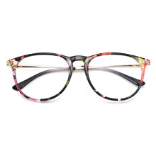 Load image into Gallery viewer, Gmei Optical Floral Round Women Glasses Frames Brand Designer Prescription Eyeglasses Optical Frame Eyewear H8039