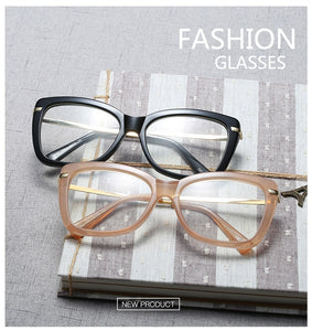 Women Metal Legs Designer Optical Eyeglasses Prescription Acetate Rim Spectacles for Women Eyewear Glasses Frame Fashion Styles
