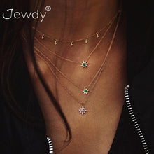 Load image into Gallery viewer, 26 Styles Bohemian Multi layer Pendant Necklaces For Women Fashion Golden Geometric Charm Chains Necklace Jewelry