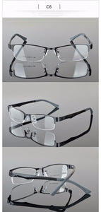 Reven Jate Half Rimless Eyeglasses Frame Optical Prescription Semi-Rim Glasses Frame For Women's Eyewear Female Armacao Oculos