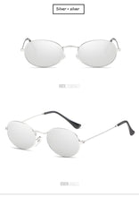 Load image into Gallery viewer, Small Oval Mirror Sunglasses For Women Luxury 2022  Men Brand Designer Eyewear Shades Ladies Alloy Sun Glasses UV400 Eyeglasses