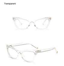 Load image into Gallery viewer, Ralferty Cat Eye Glasses Women Retro Transparent Clear Myopia Optic Frame Eyeglasses  Eyewear spectacle oculo de grau F95175